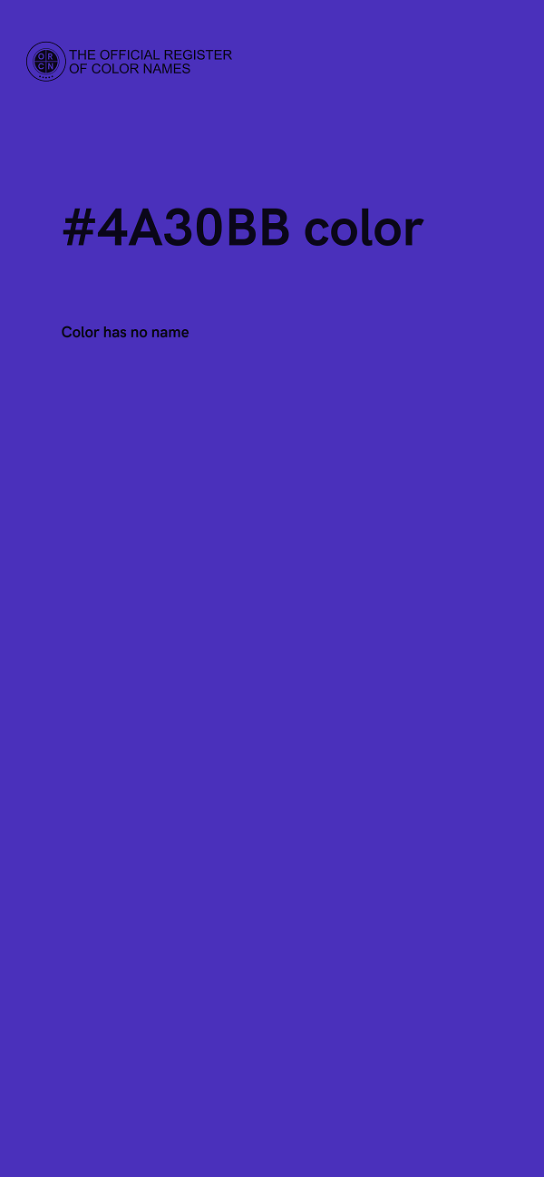 #4A30BB color image