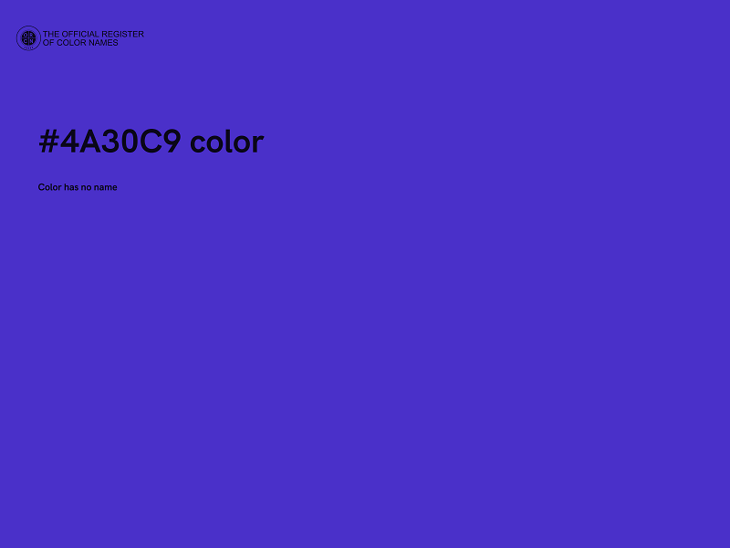 #4A30C9 color image