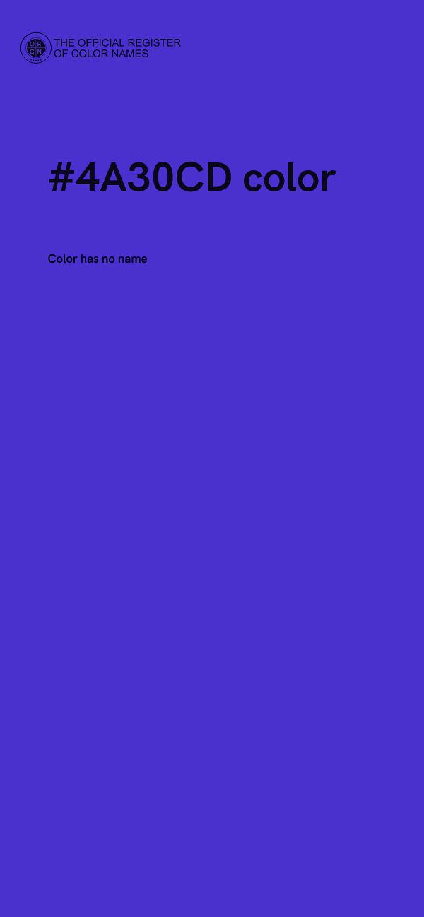 #4A30CD color image