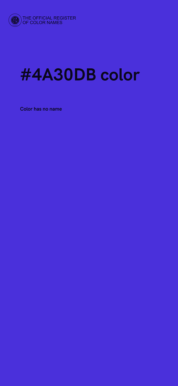 #4A30DB color image