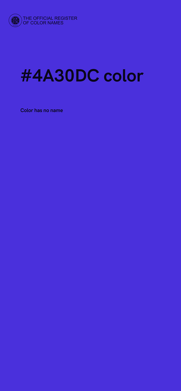 #4A30DC color image