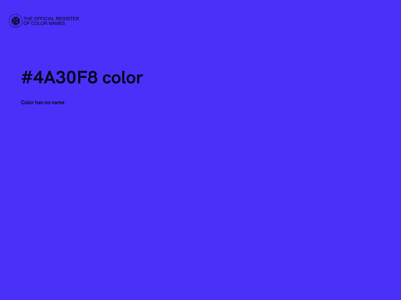 #4A30F8 color image