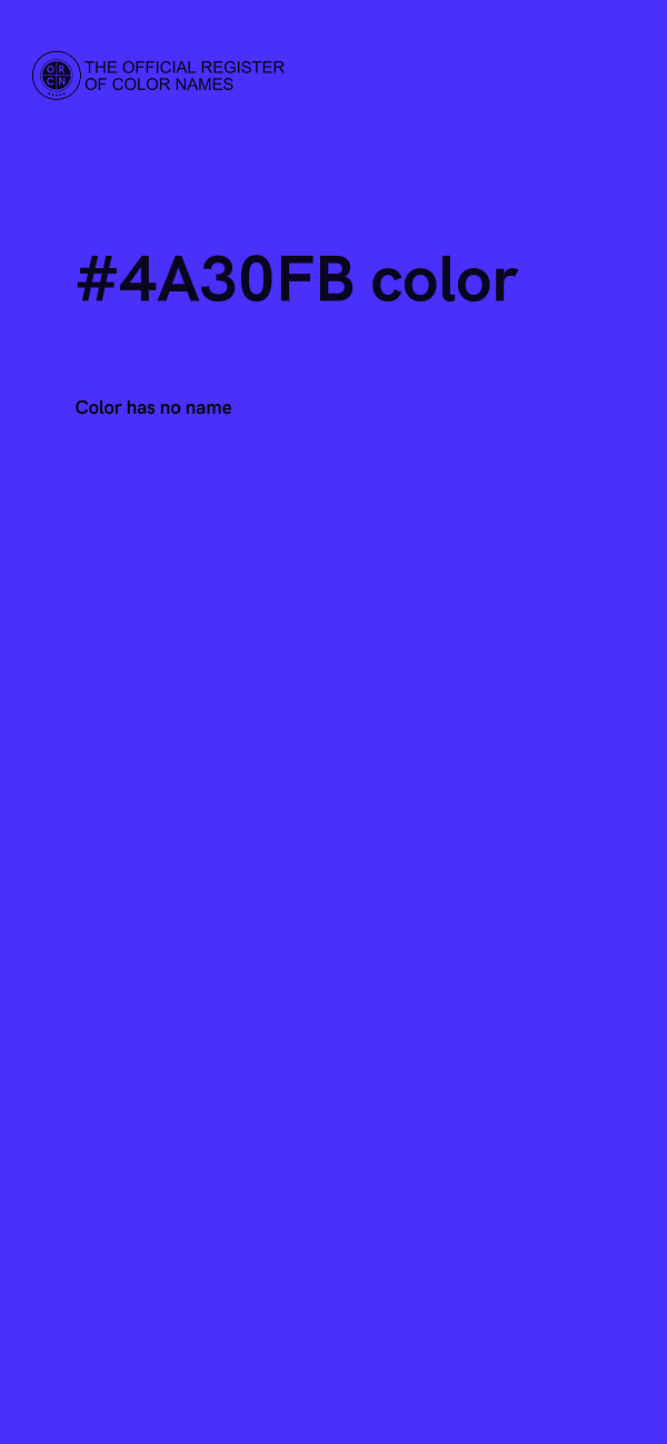 #4A30FB color image