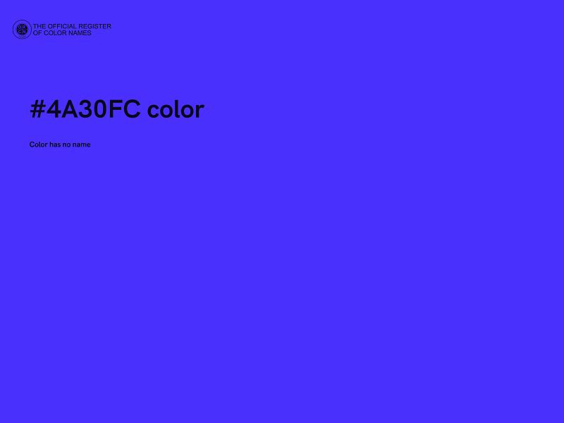#4A30FC color image