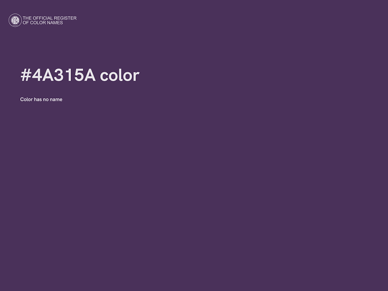 #4A315A color image