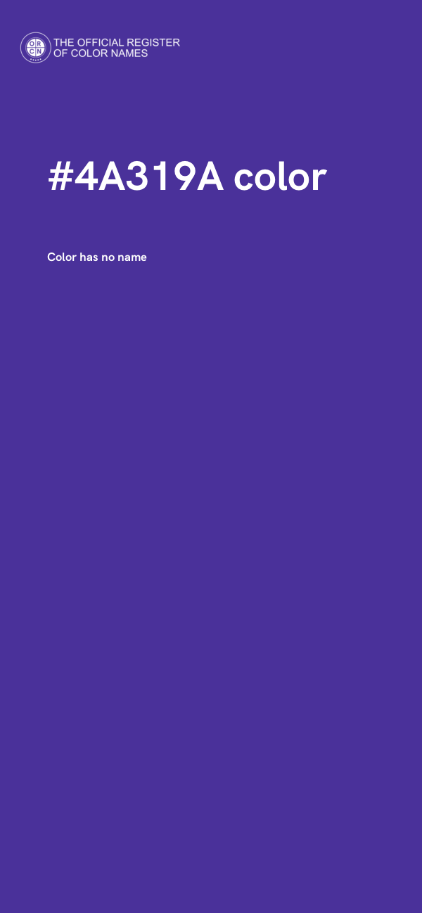#4A319A color image