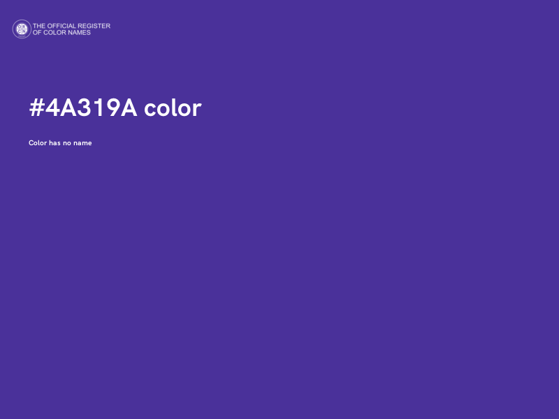 #4A319A color image