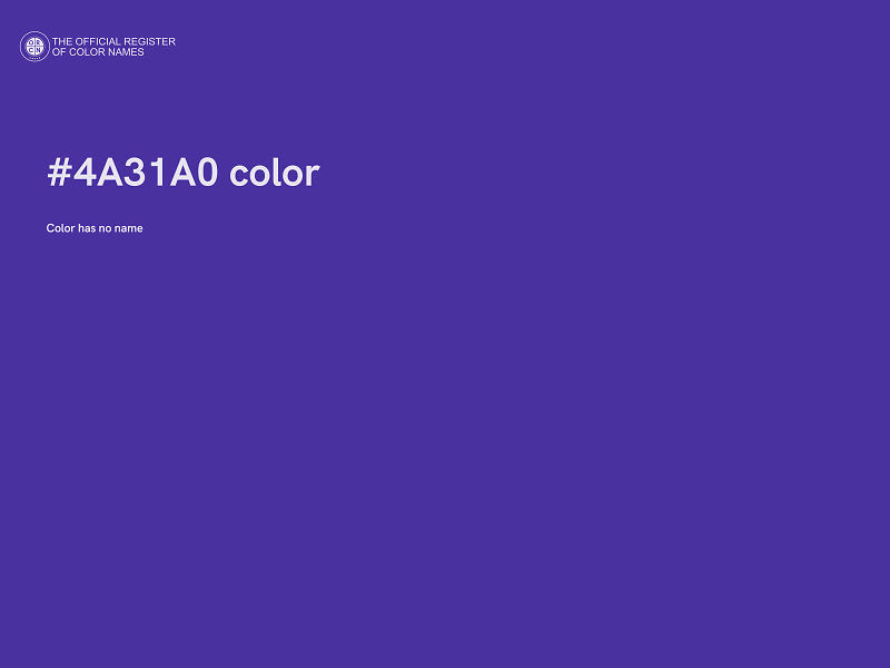 #4A31A0 color image