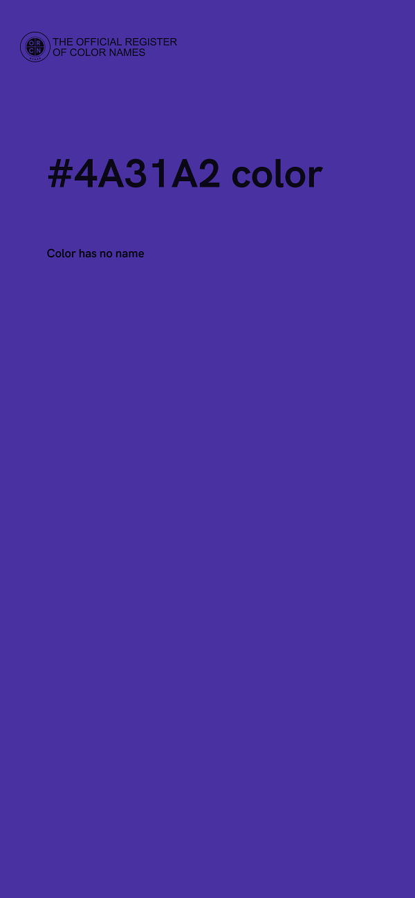 #4A31A2 color image