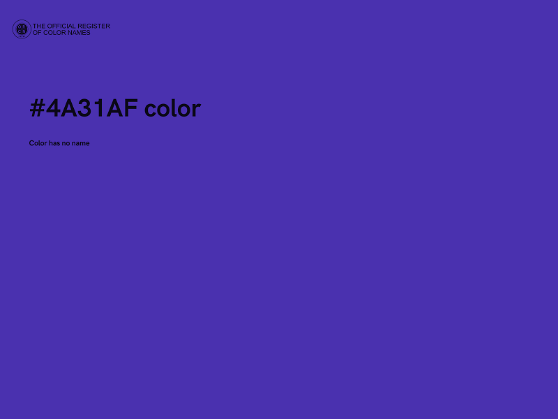 #4A31AF color image