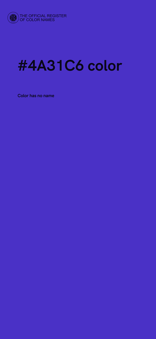 #4A31C6 color image