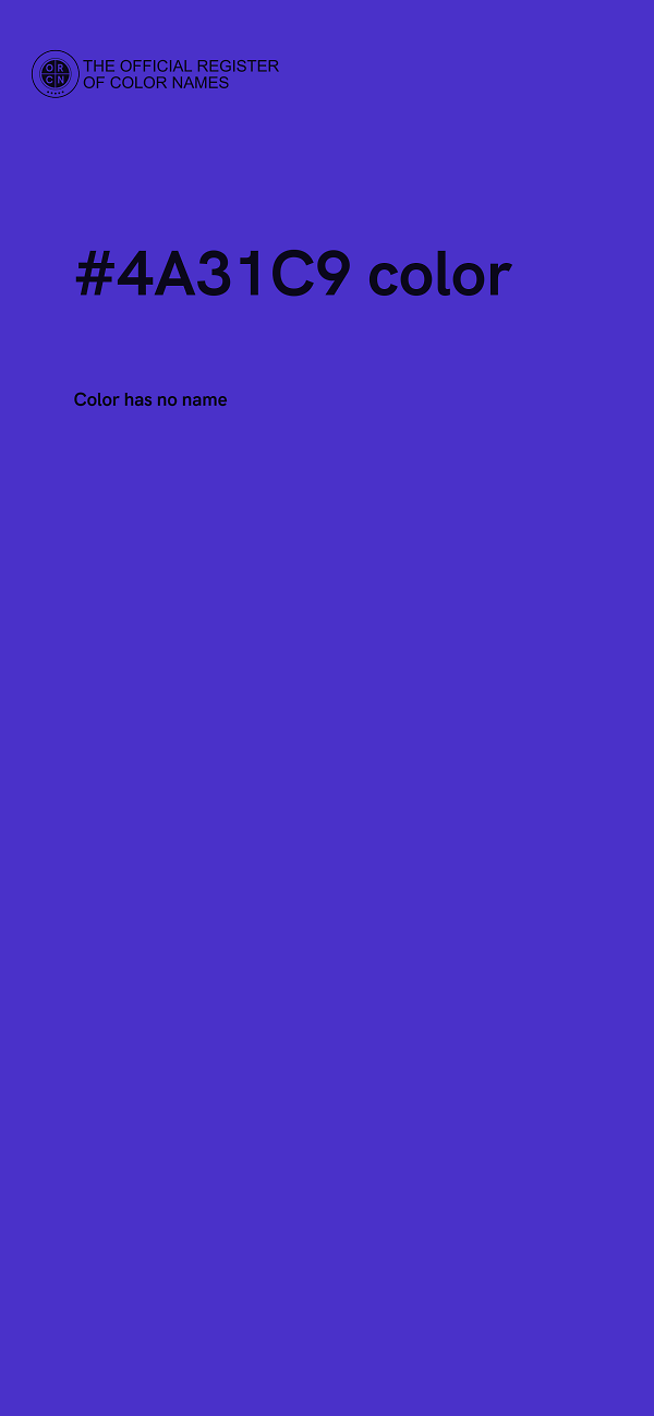 #4A31C9 color image