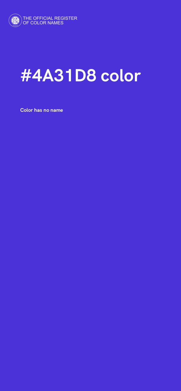 #4A31D8 color image
