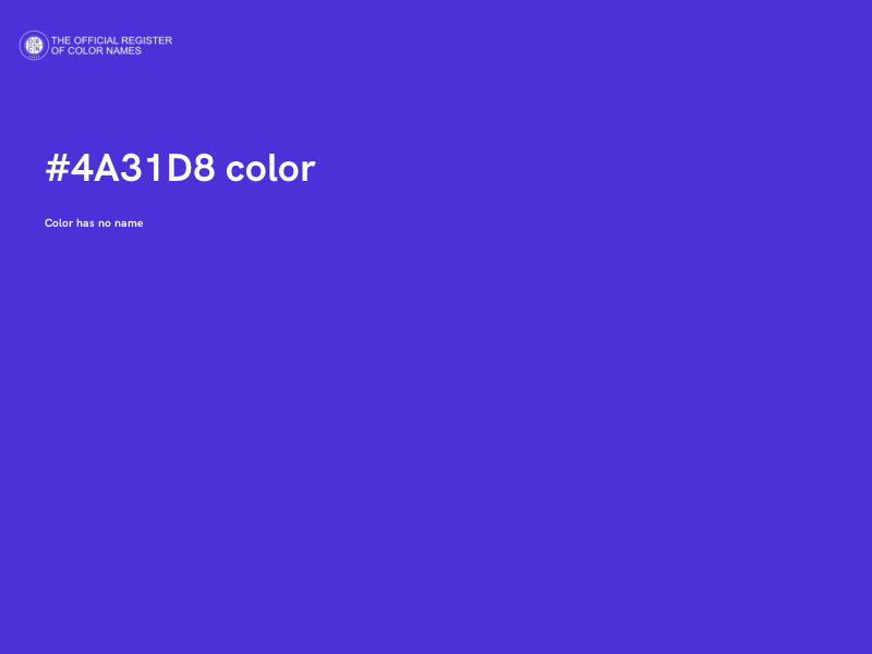 #4A31D8 color image