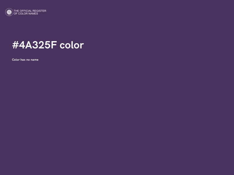 #4A325F color image