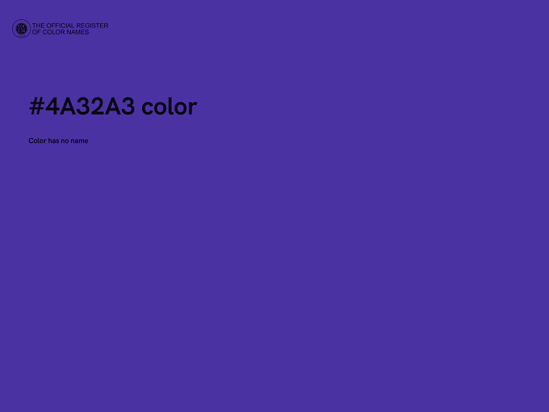 #4A32A3 color image