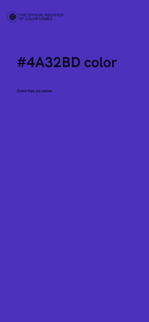 #4A32BD color image