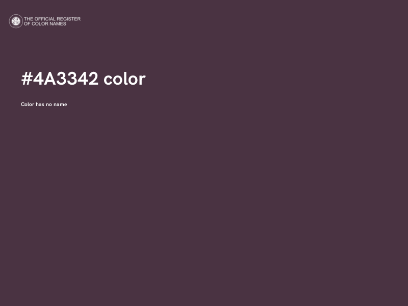 #4A3342 color image