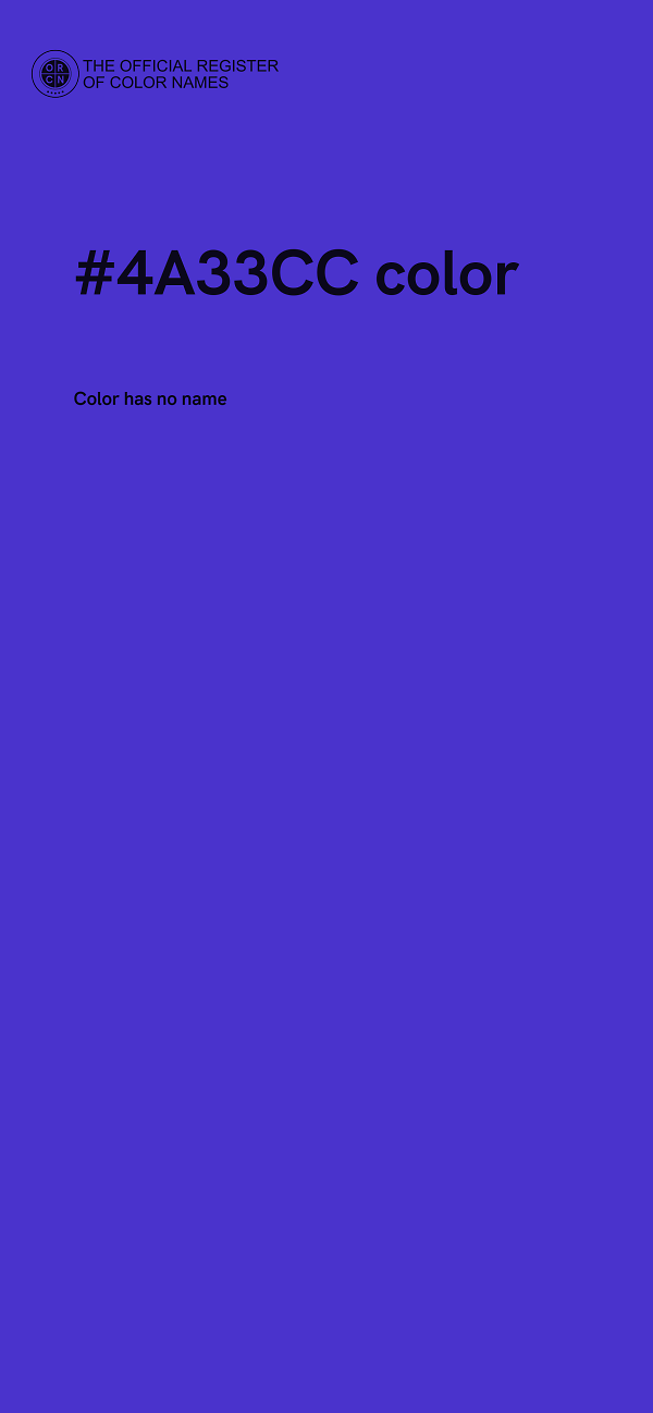 #4A33CC color image