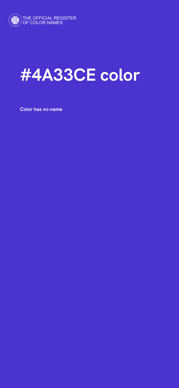 #4A33CE color image