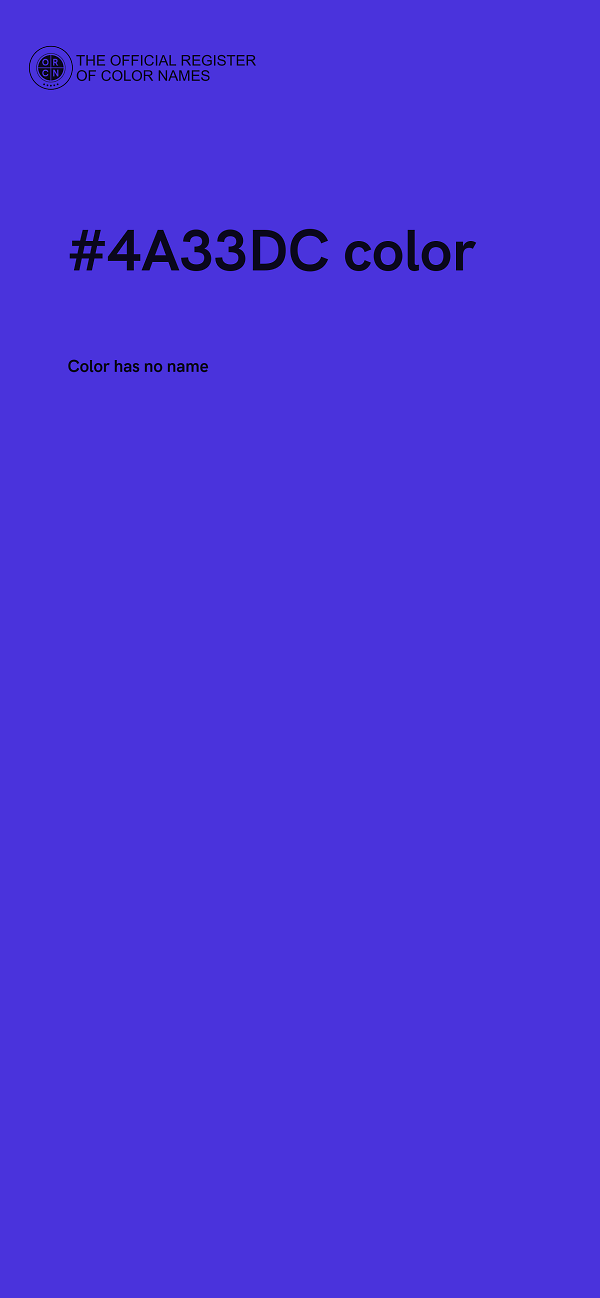 #4A33DC color image