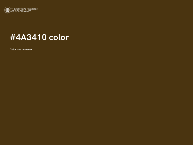 #4A3410 color image