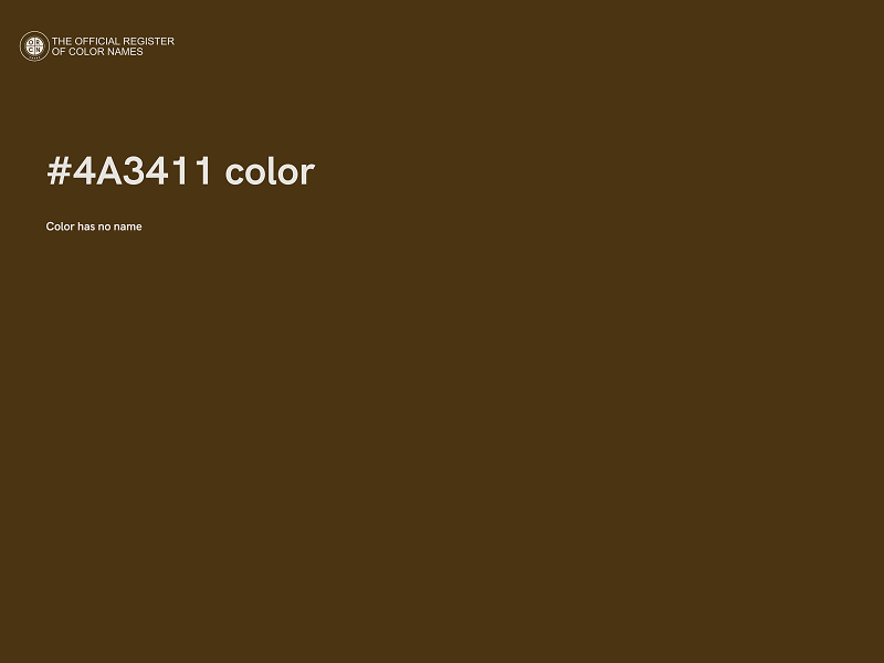 #4A3411 color image