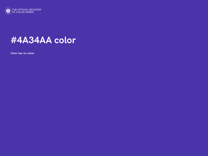 #4A34AA color image