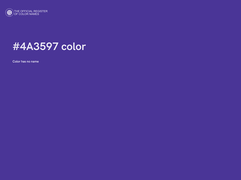 #4A3597 color image