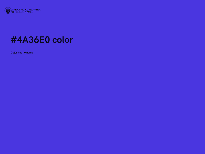 #4A36E0 color image