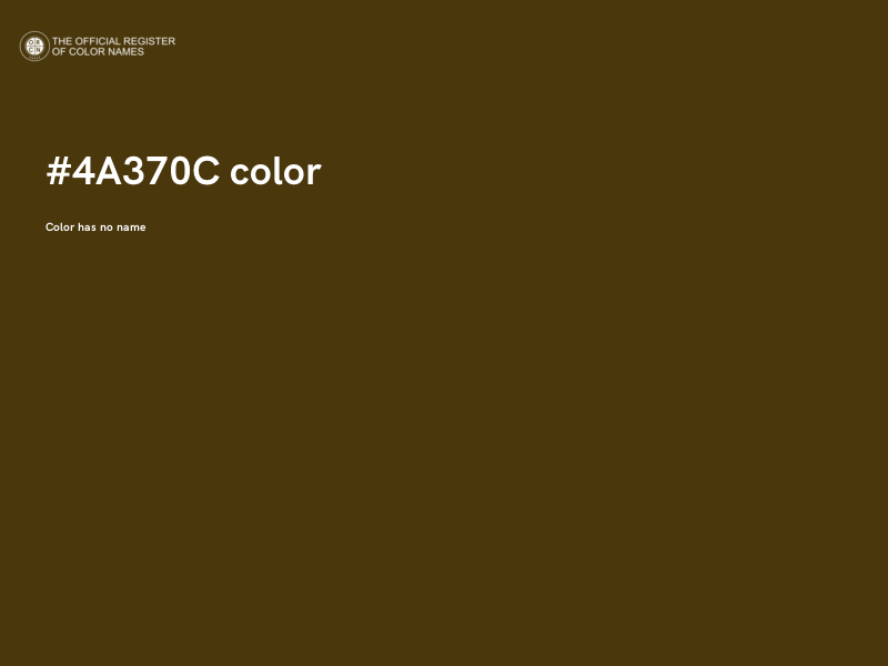 #4A370C color image