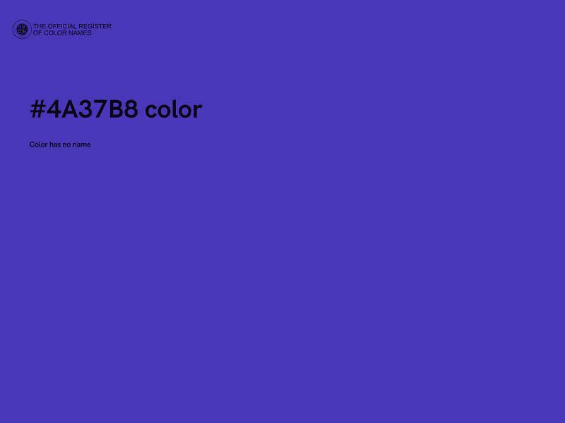 #4A37B8 color image