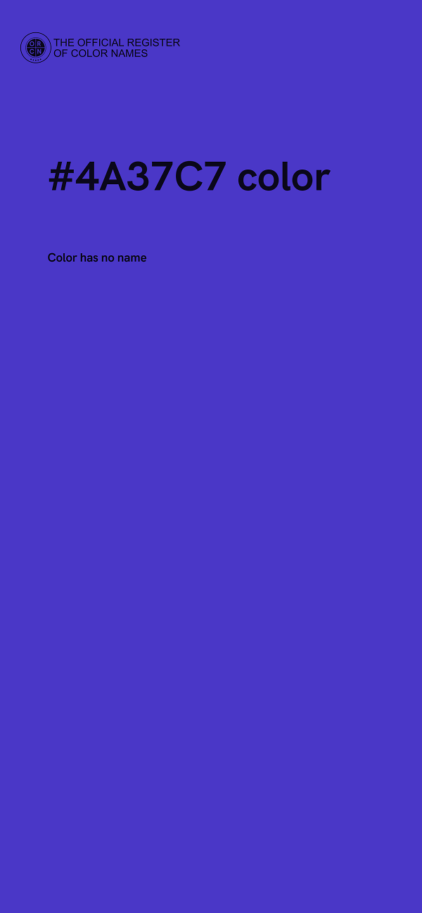 #4A37C7 color image