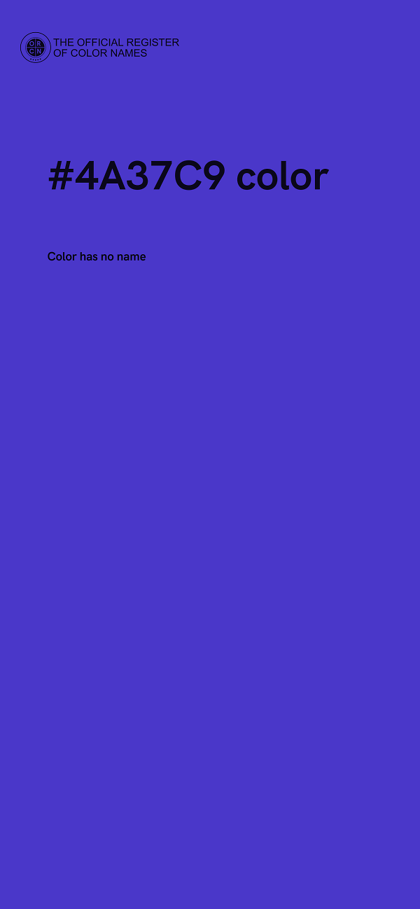 #4A37C9 color image