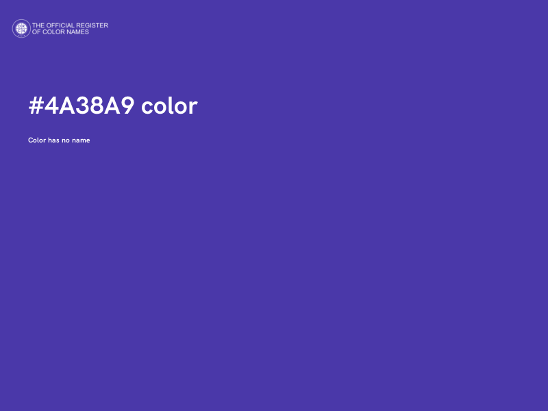 #4A38A9 color image