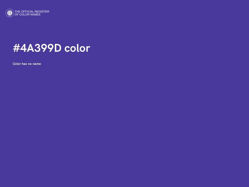 #4A399D color image