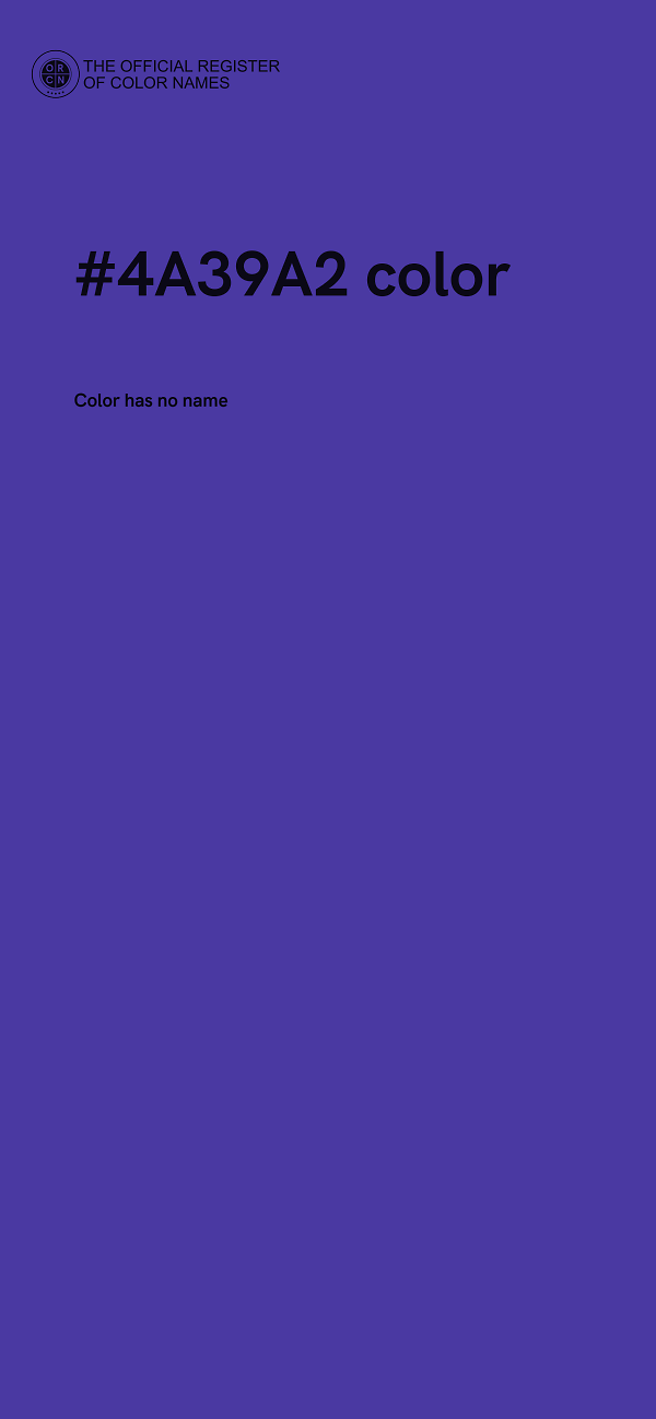 #4A39A2 color image