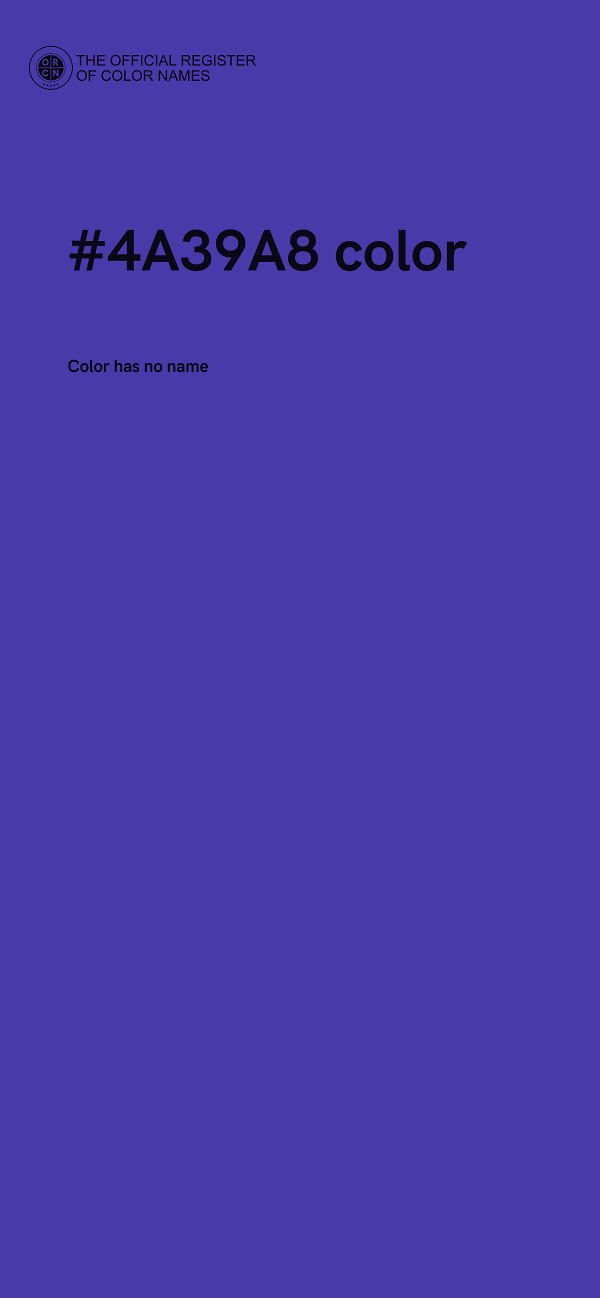 #4A39A8 color image