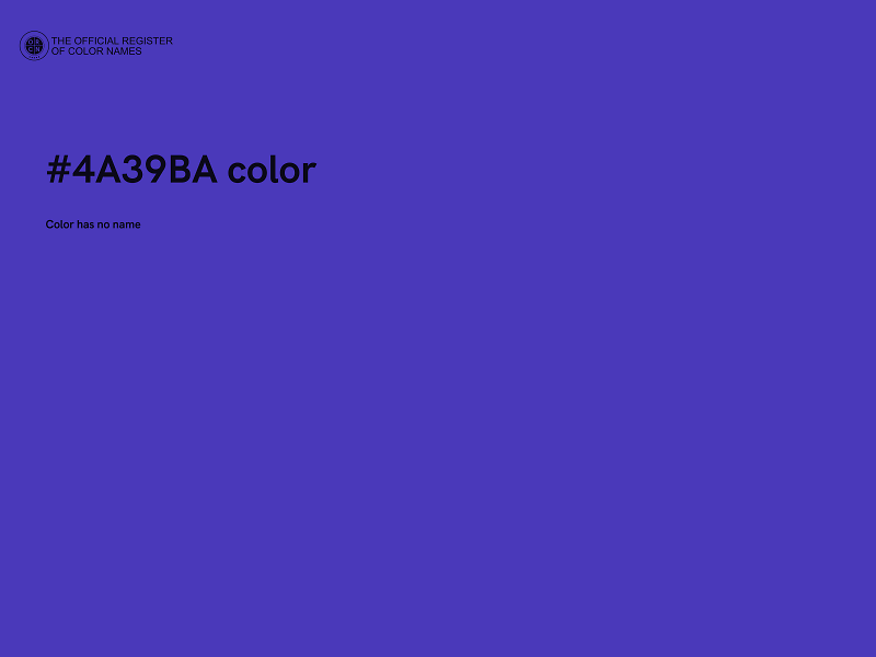 #4A39BA color image