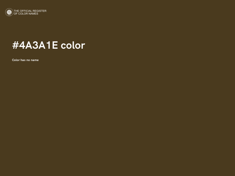 #4A3A1E color image