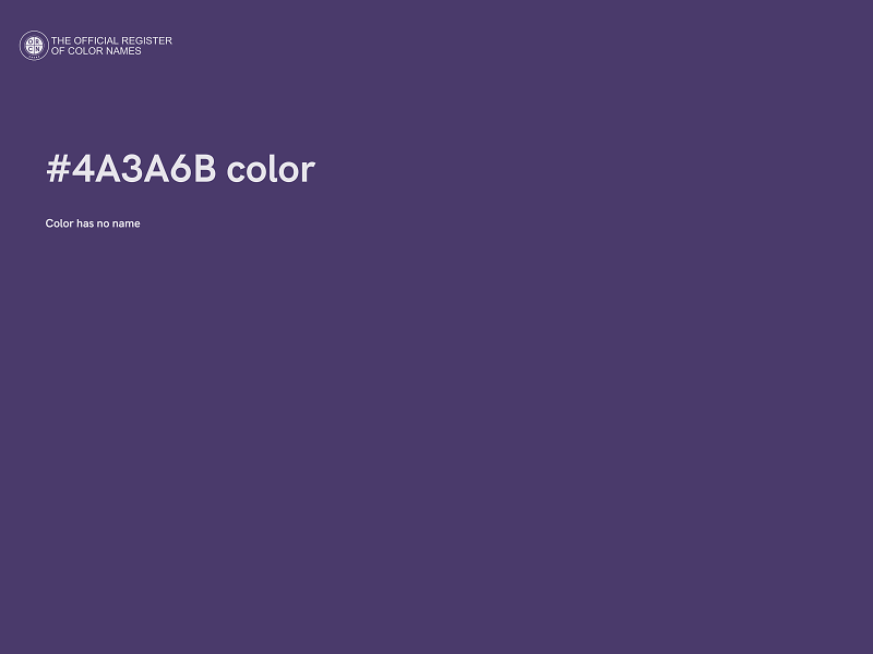 #4A3A6B color image