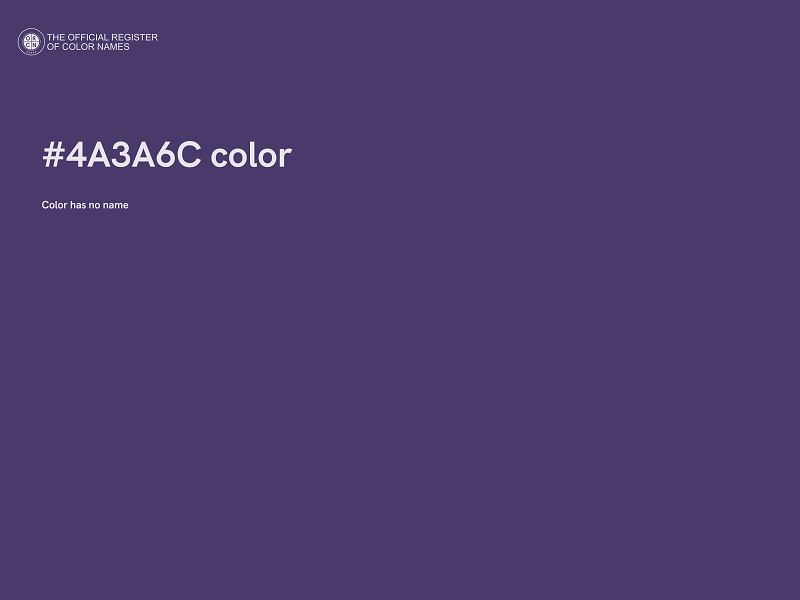 #4A3A6C color image