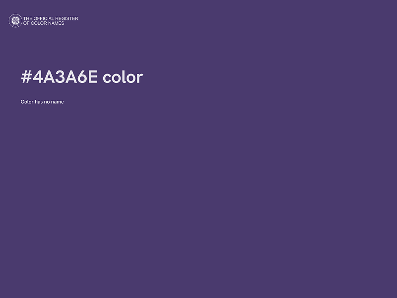 #4A3A6E color image