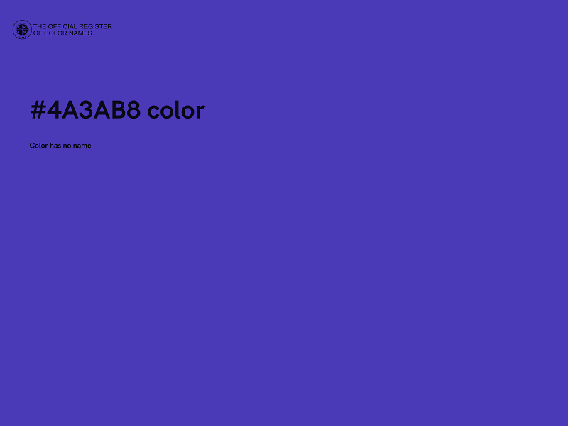 #4A3AB8 color image