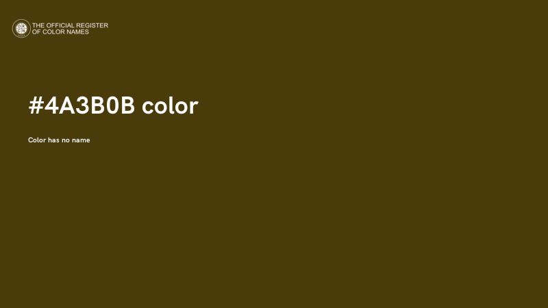 #4A3B0B color image