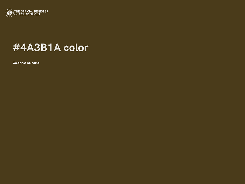 #4A3B1A color image