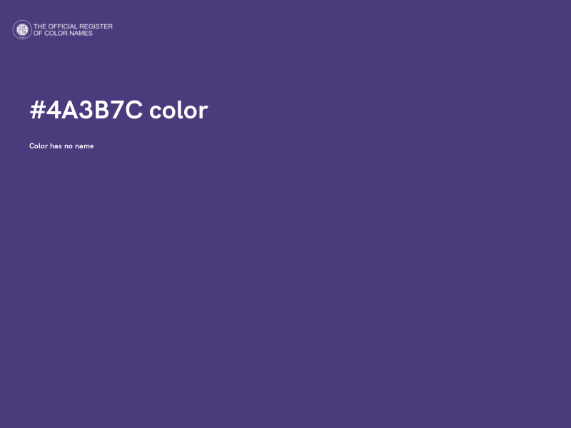 #4A3B7C color image