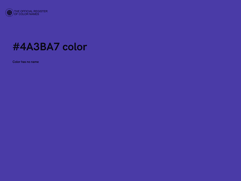 #4A3BA7 color image