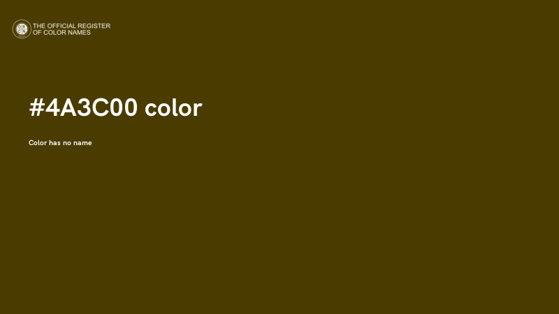 #4A3C00 color image