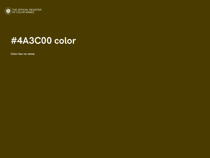 #4A3C00 color image